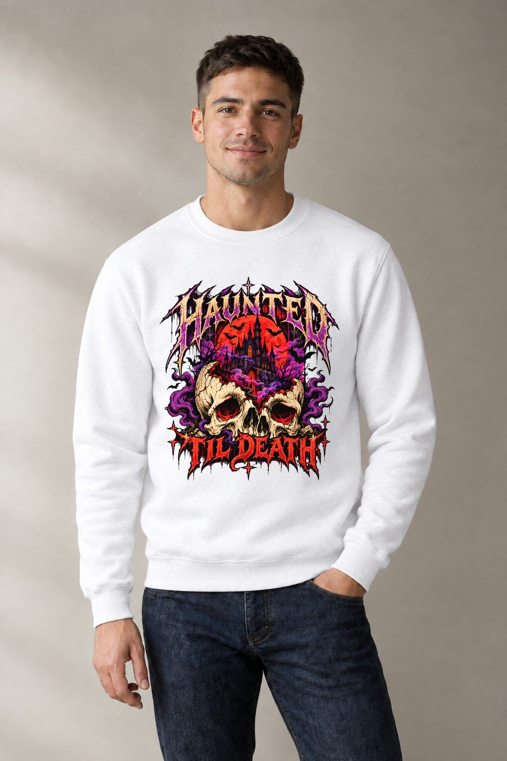 Haunted Til Death - White
