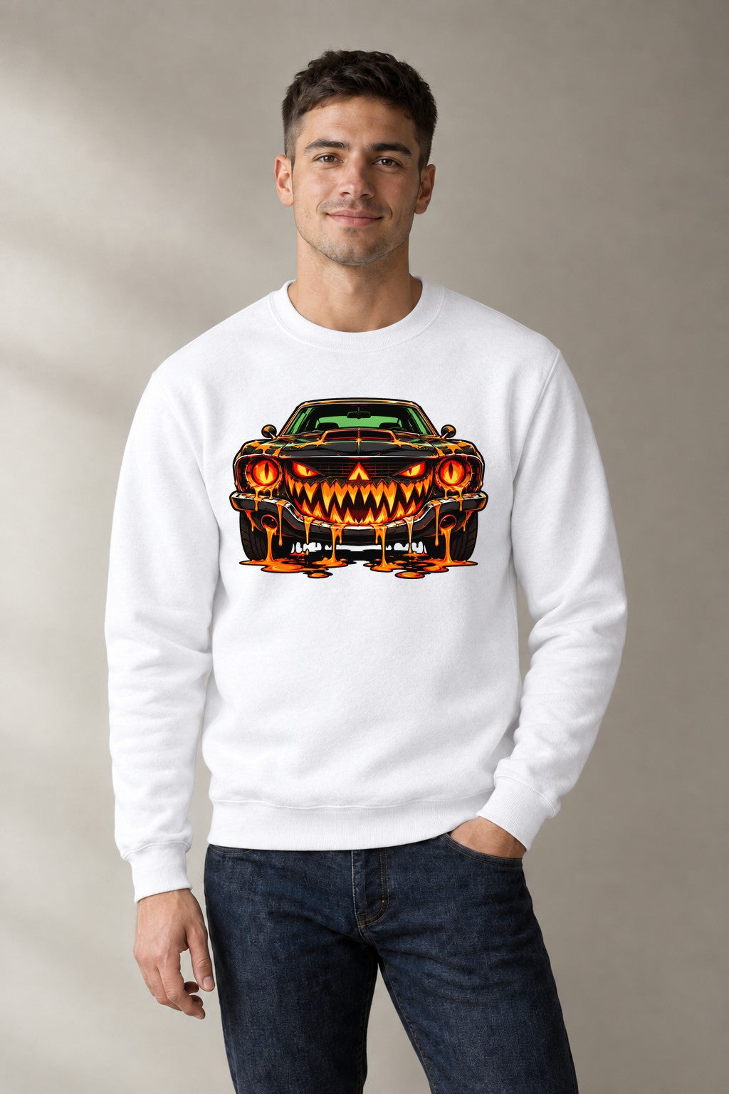 Hell Ride Monster Car - White