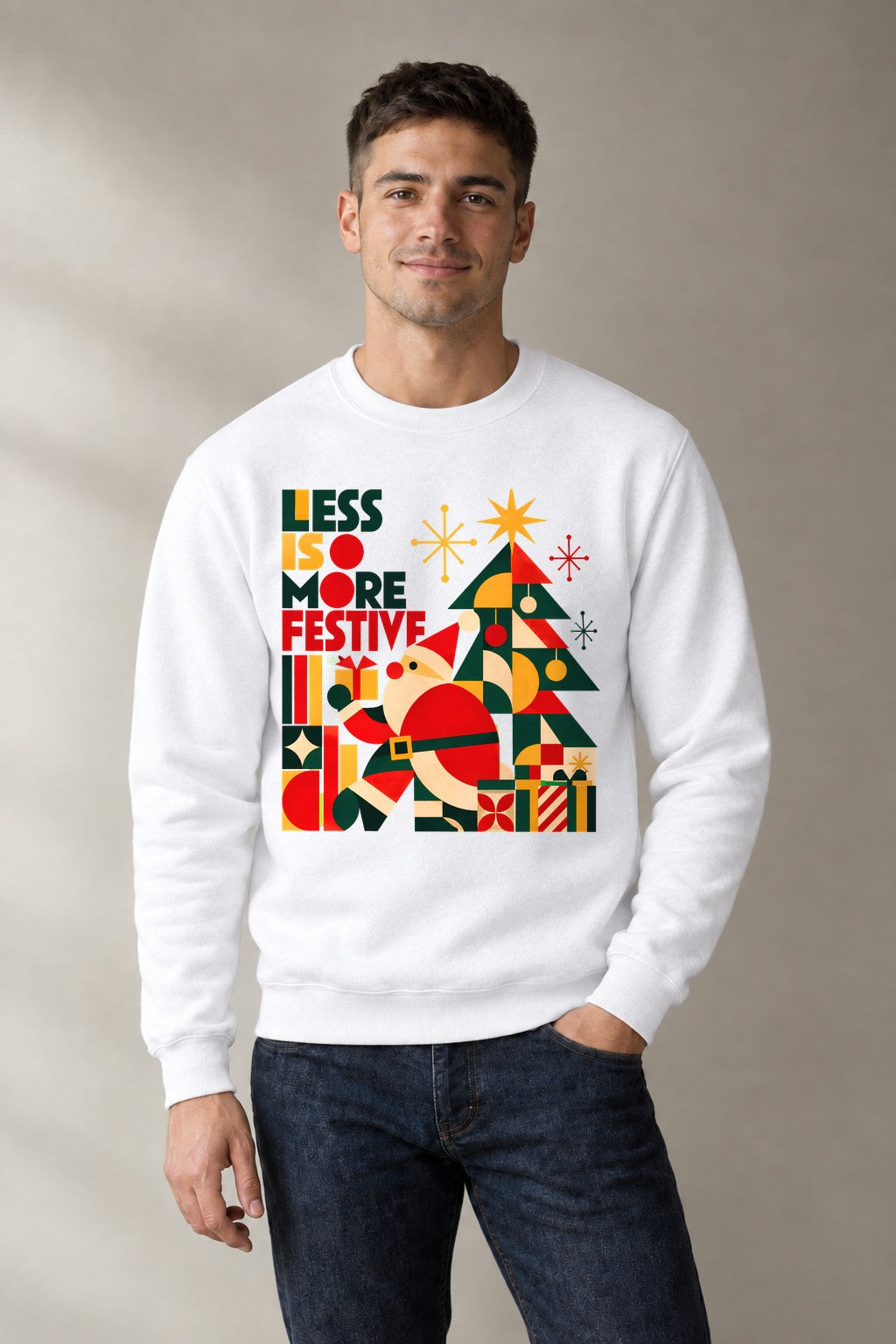 Less Is More Festive - White