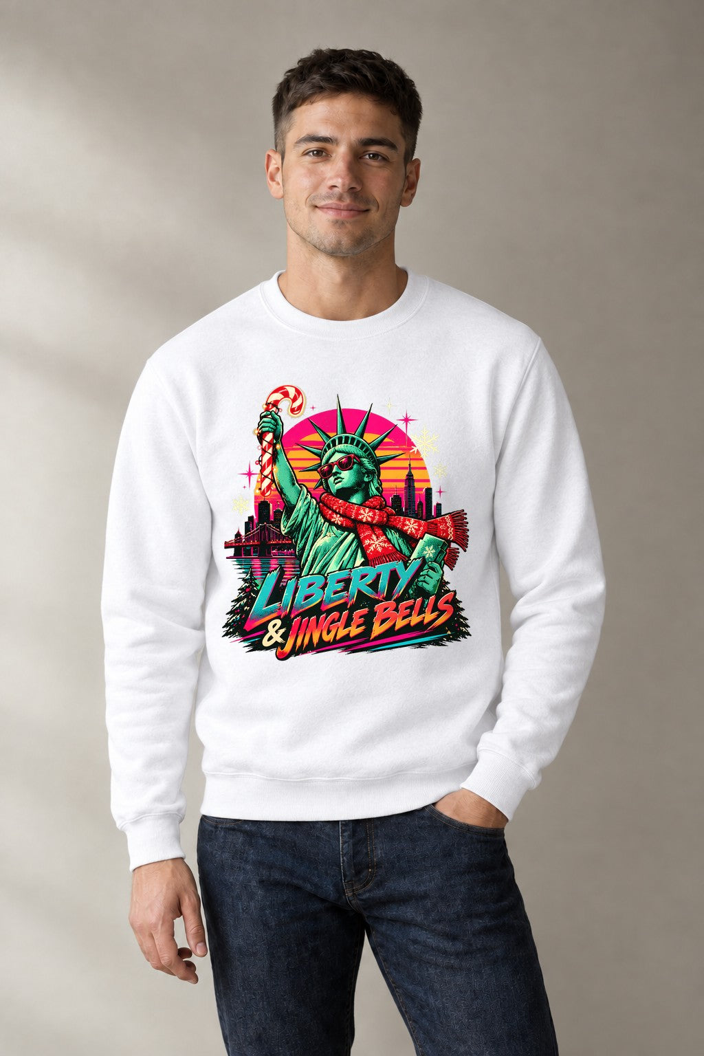 Liberty & Jingle Bells - White