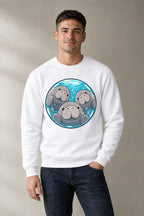 Manatee Family Circle - White