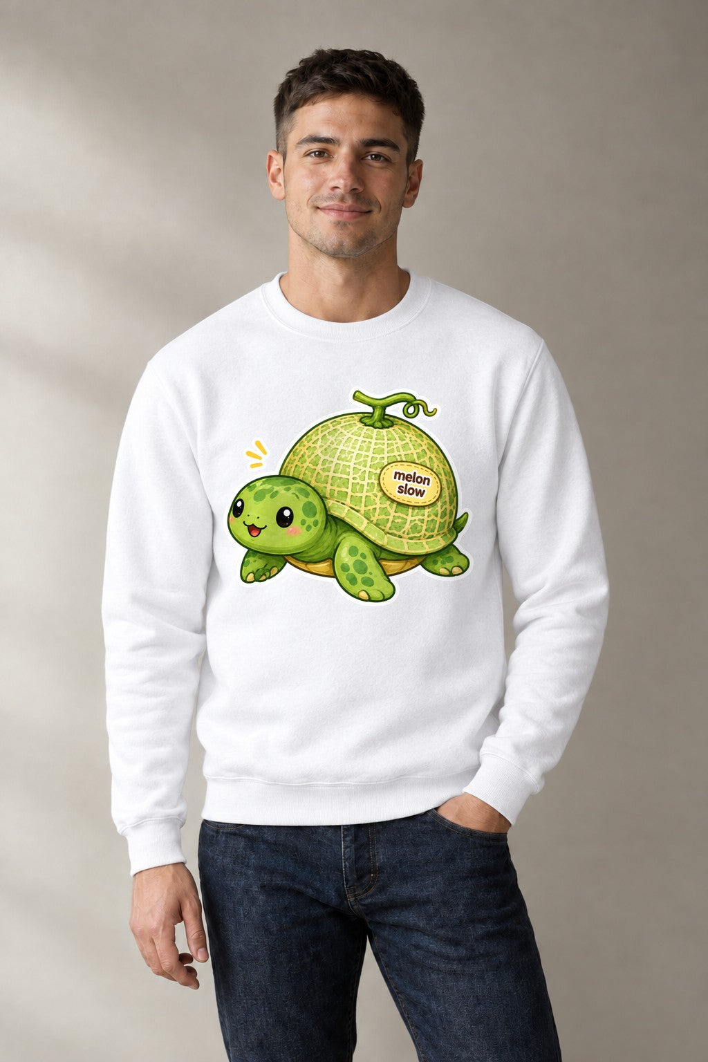 Melon Slow Turtle - White