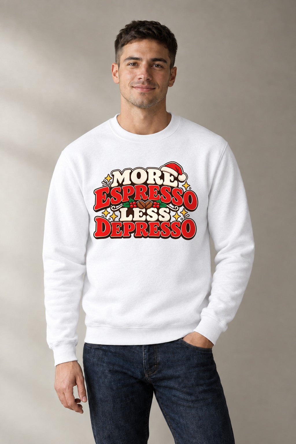 More Espresso Less Depresso - White