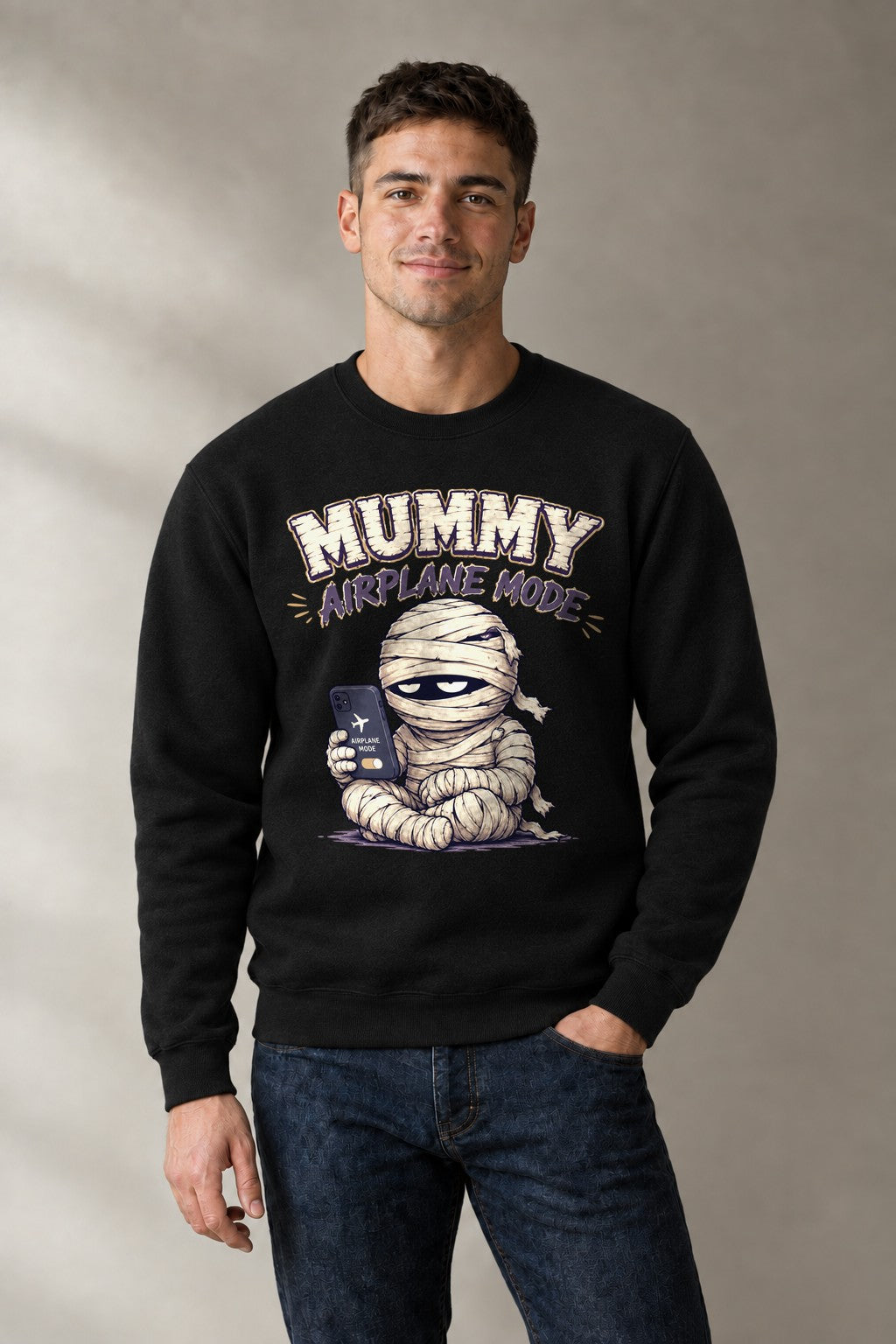 Mummy Airplane Mode Do Not Disturb - Black