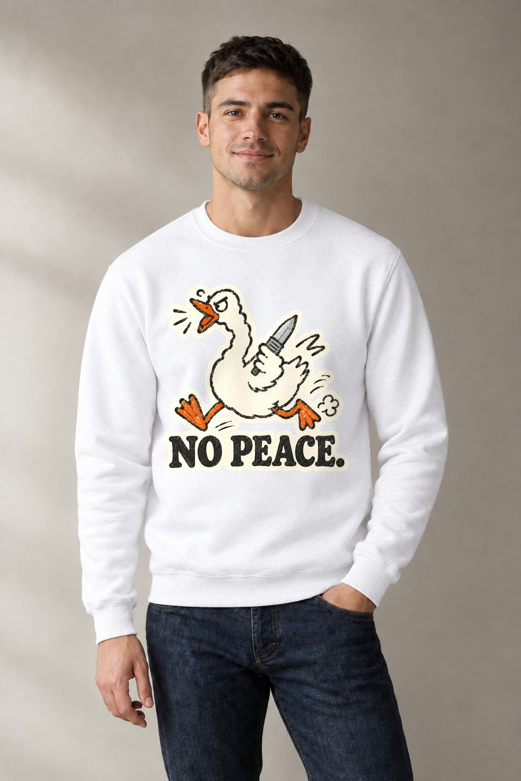 No Peace Duck - White