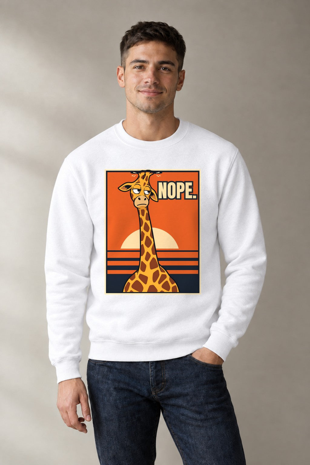Nope Giraffe - White