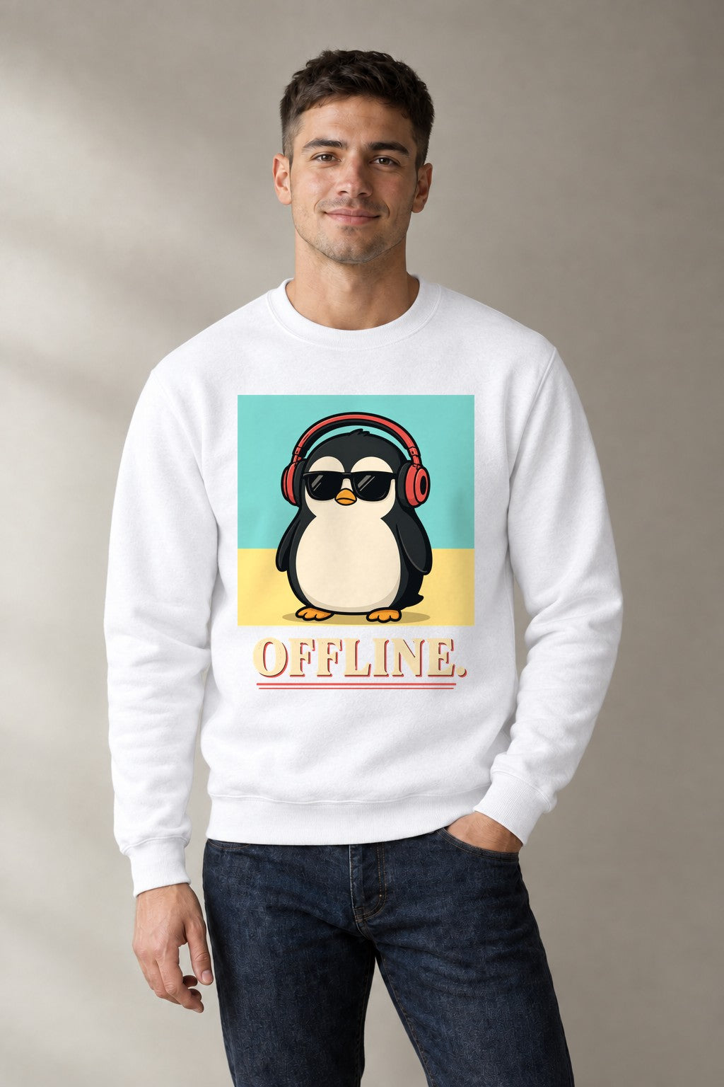 Offline Penguin - White