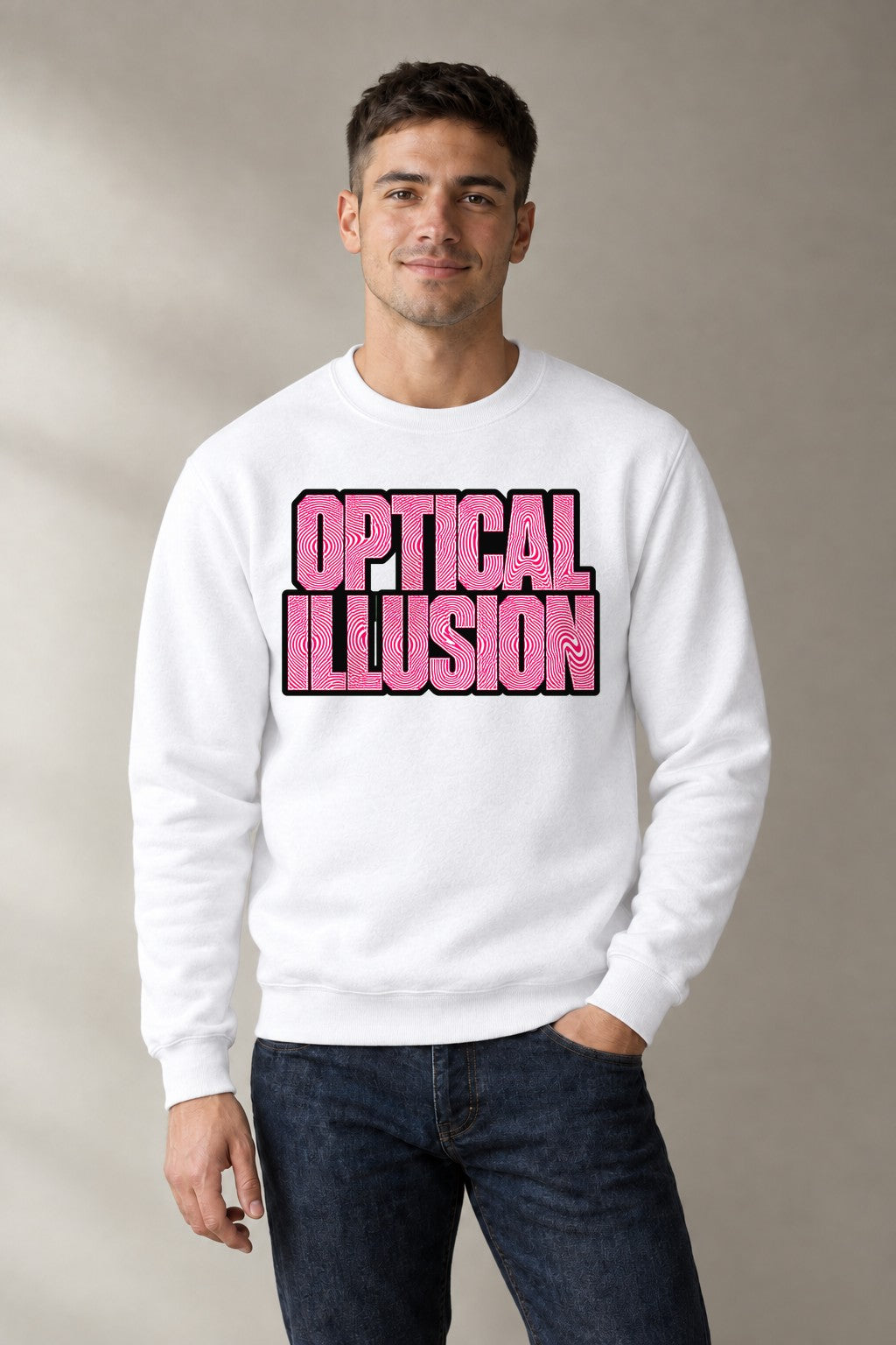 Optical Illusion - White