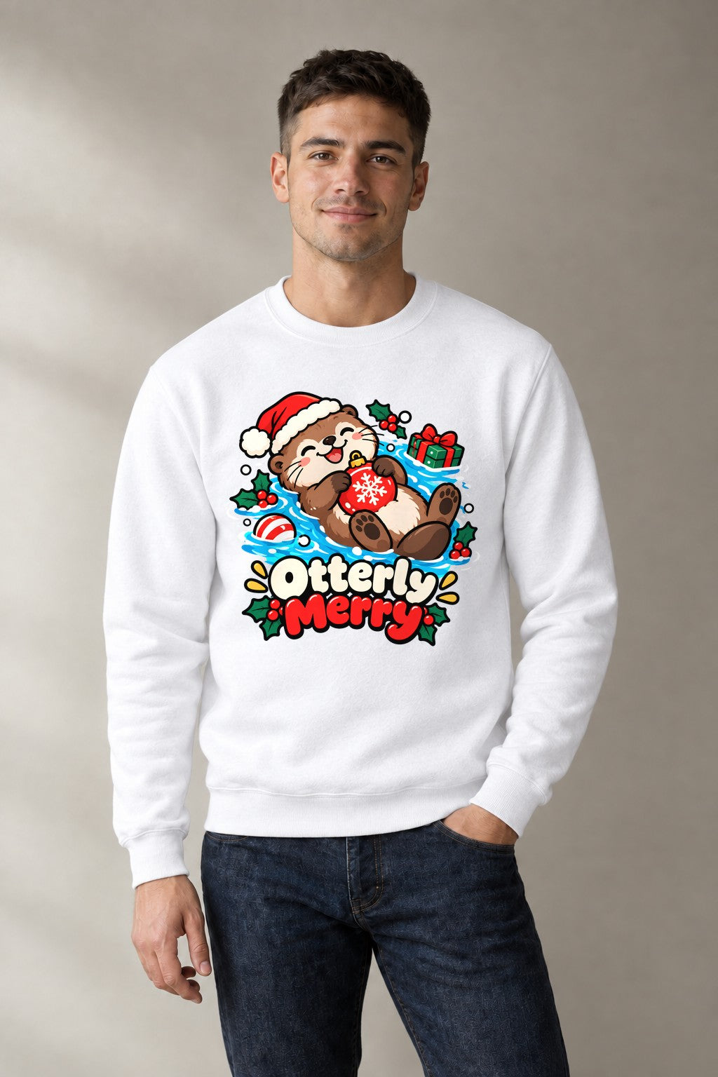 Otterly Merry - White