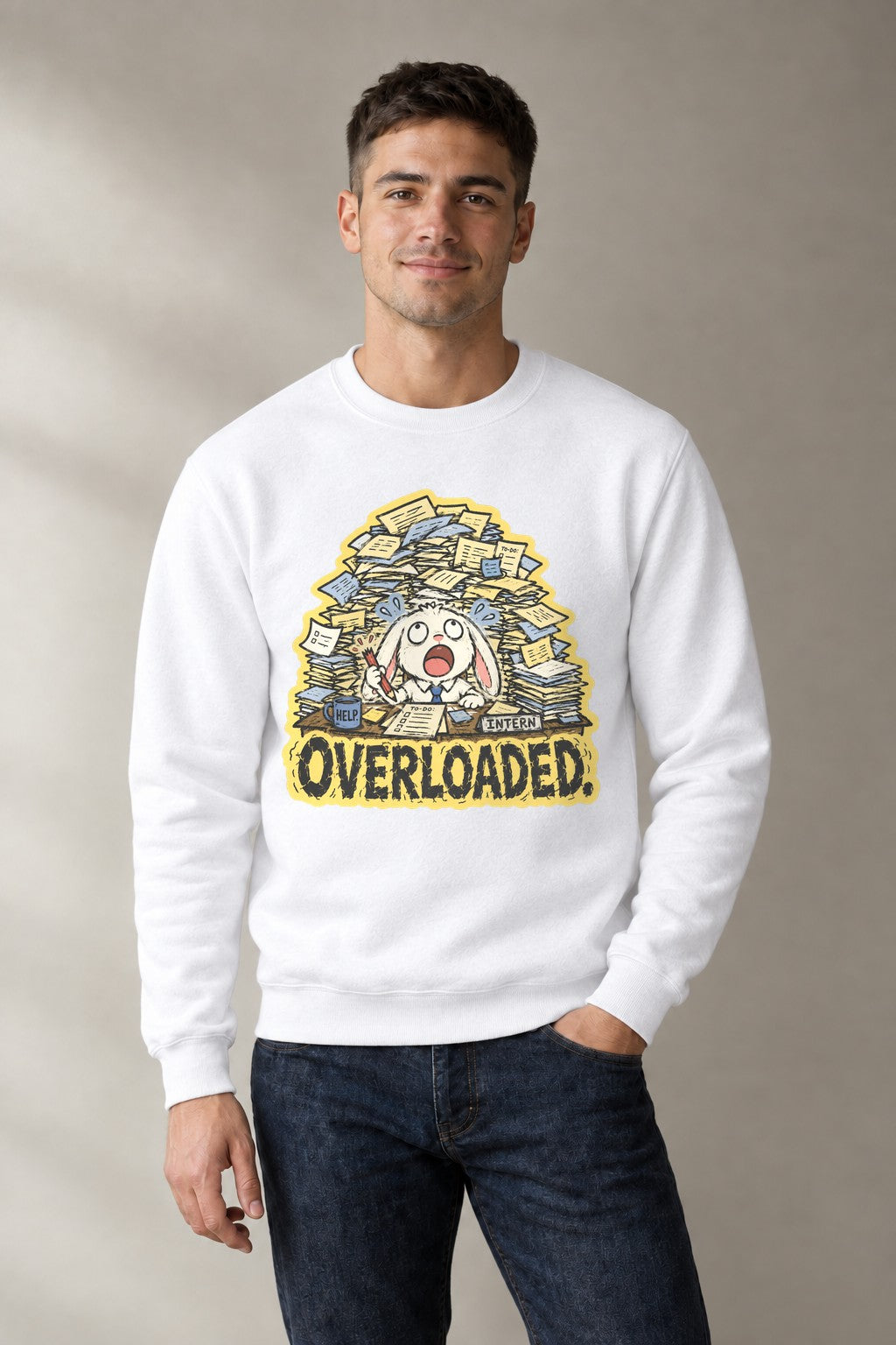 Overloaded Intern - White