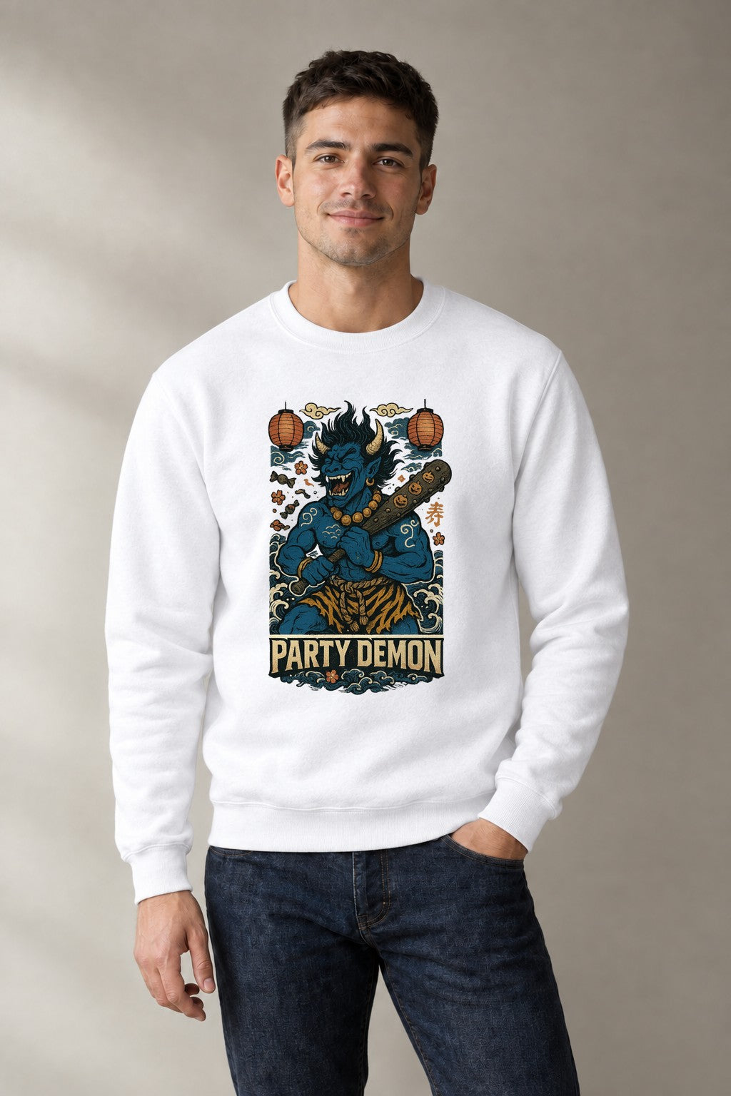 Party Demon Oni - White