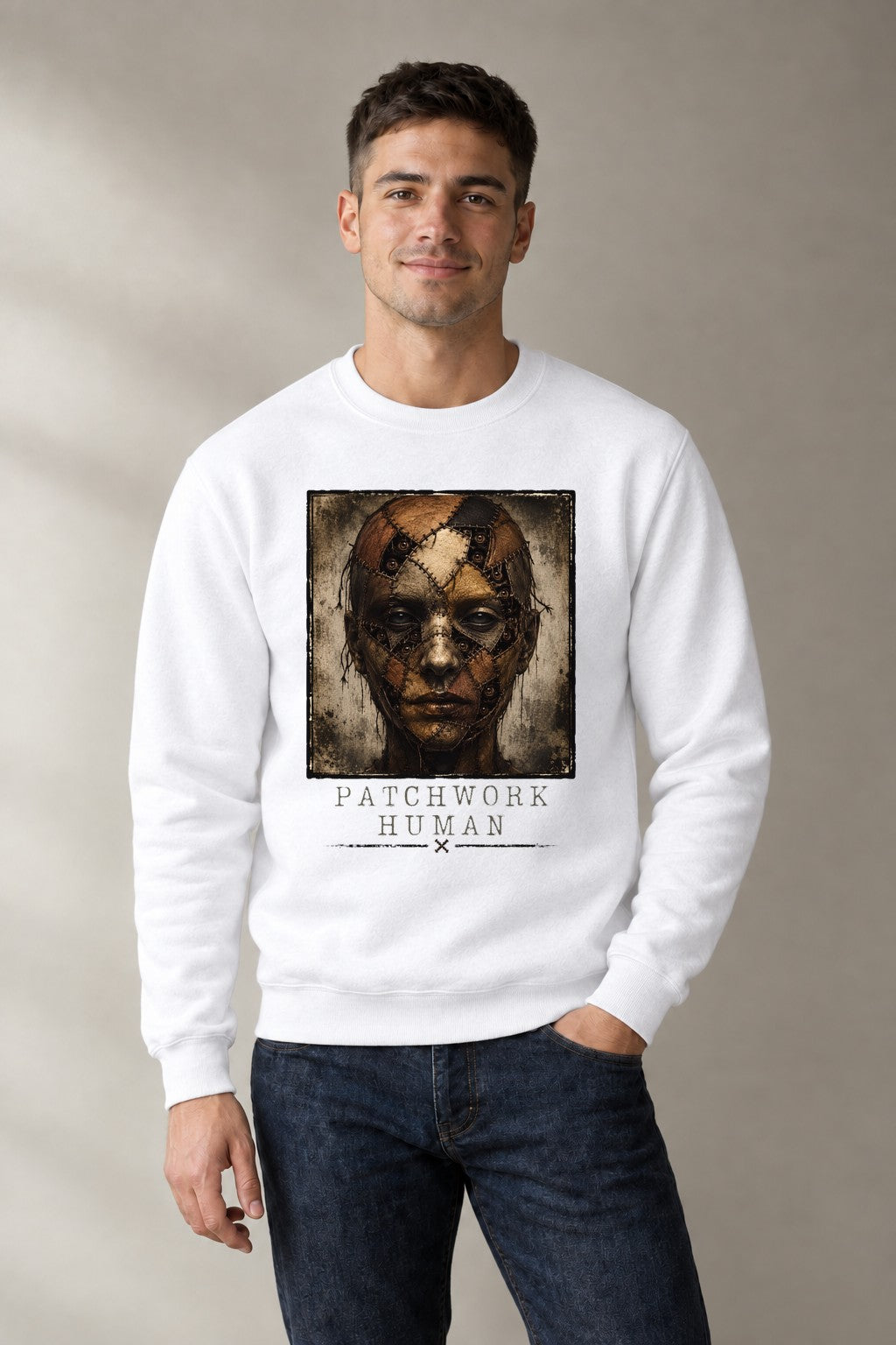 Patchwork Human - White