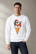 Penguin Ice Cream Cone - White