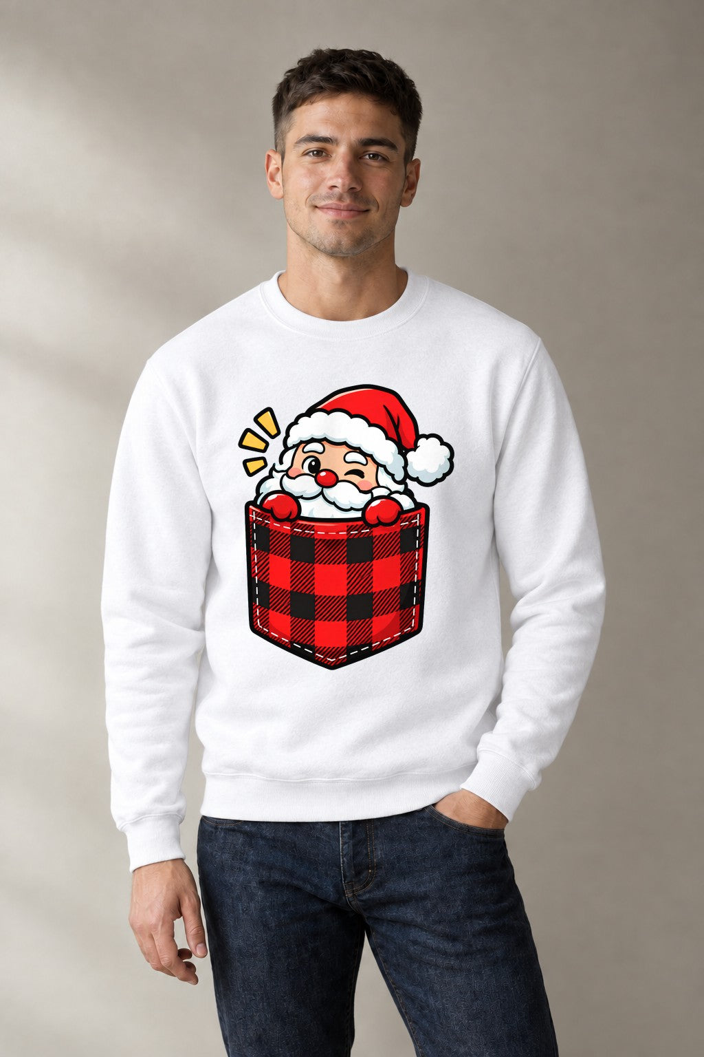 Pocket Santa - White