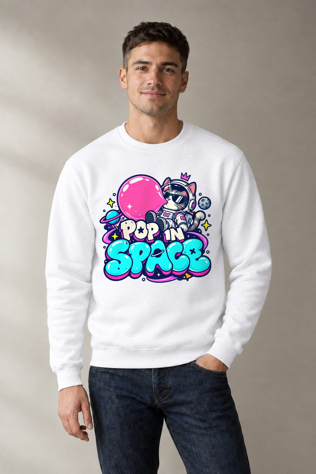 Pop In Space - White