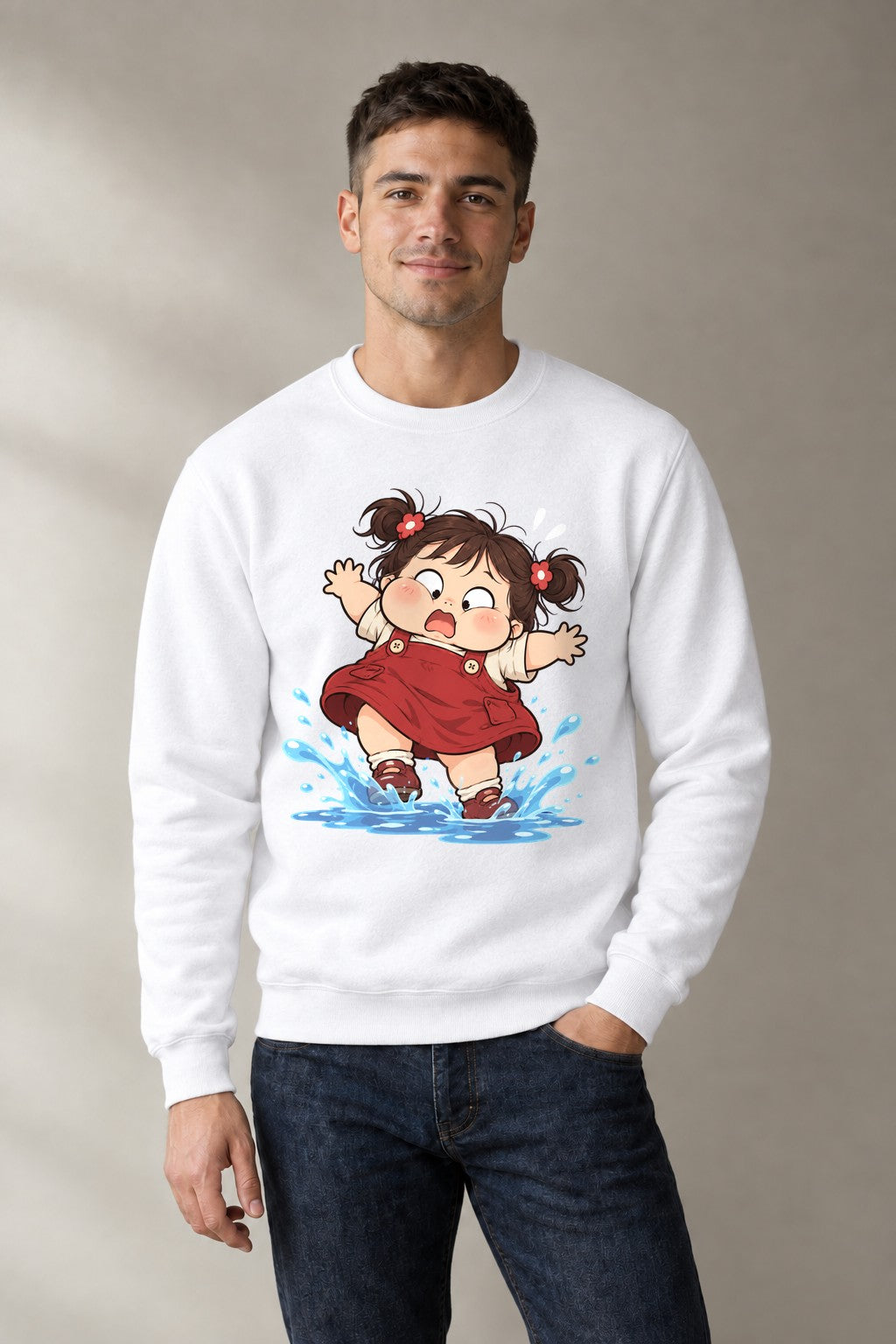 Puddle Jumping Joy - White