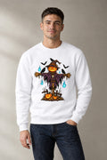 Pumpkin Scarecrow - White