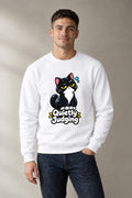 Quietly Judging Cat - White