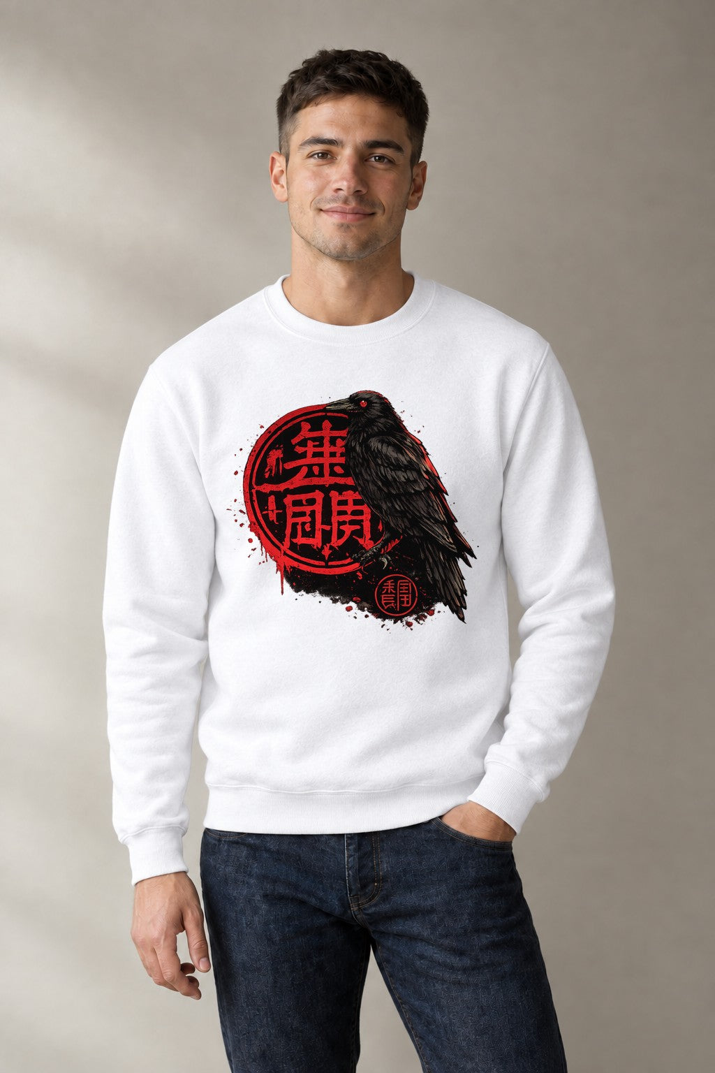 Red Seal Raven - White