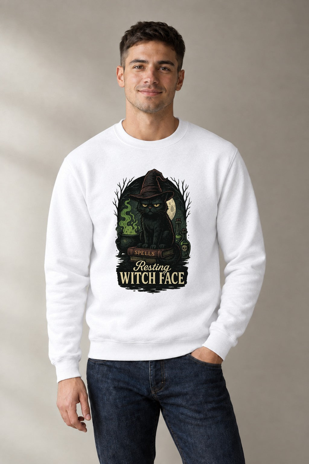 Resting Witch Face - White