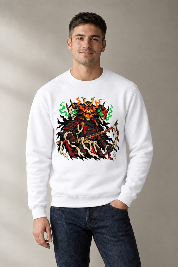 Samurai Skull Warrior - White