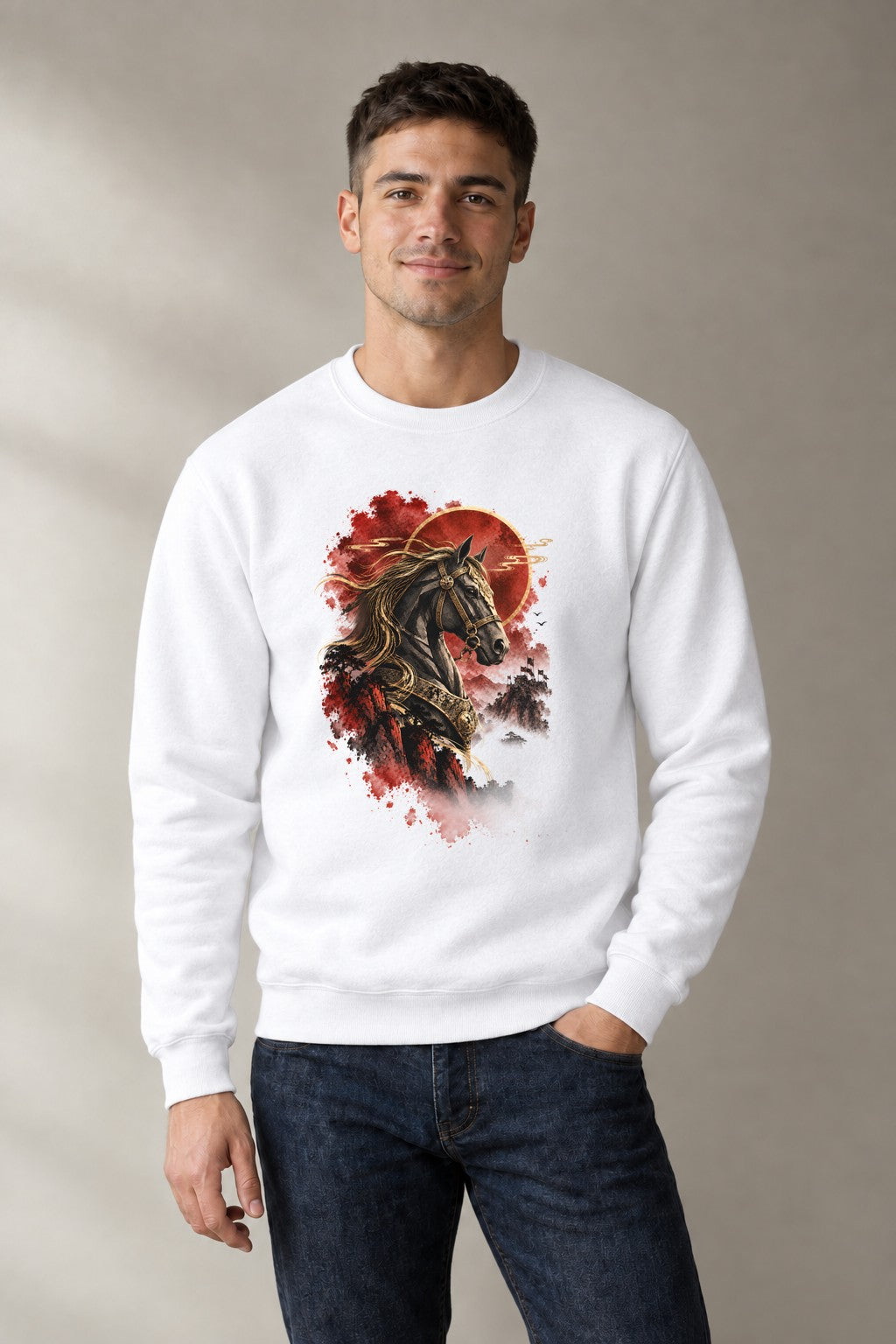 Samurai War Horse - White