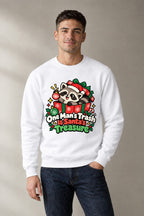 Santa's Treasure Raccoon - White