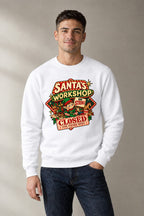 Santa's Workshop On Strike - White