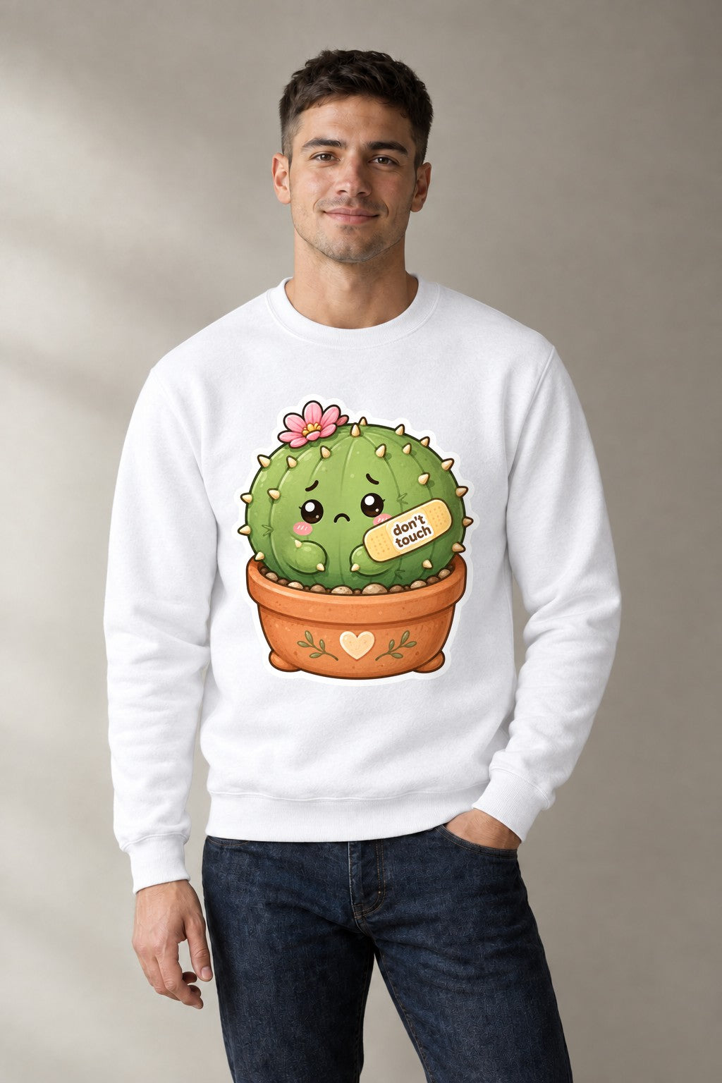 Sensitive Cactus - White