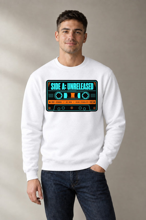 Side A: Unreleased Retro Cassette Ta - White