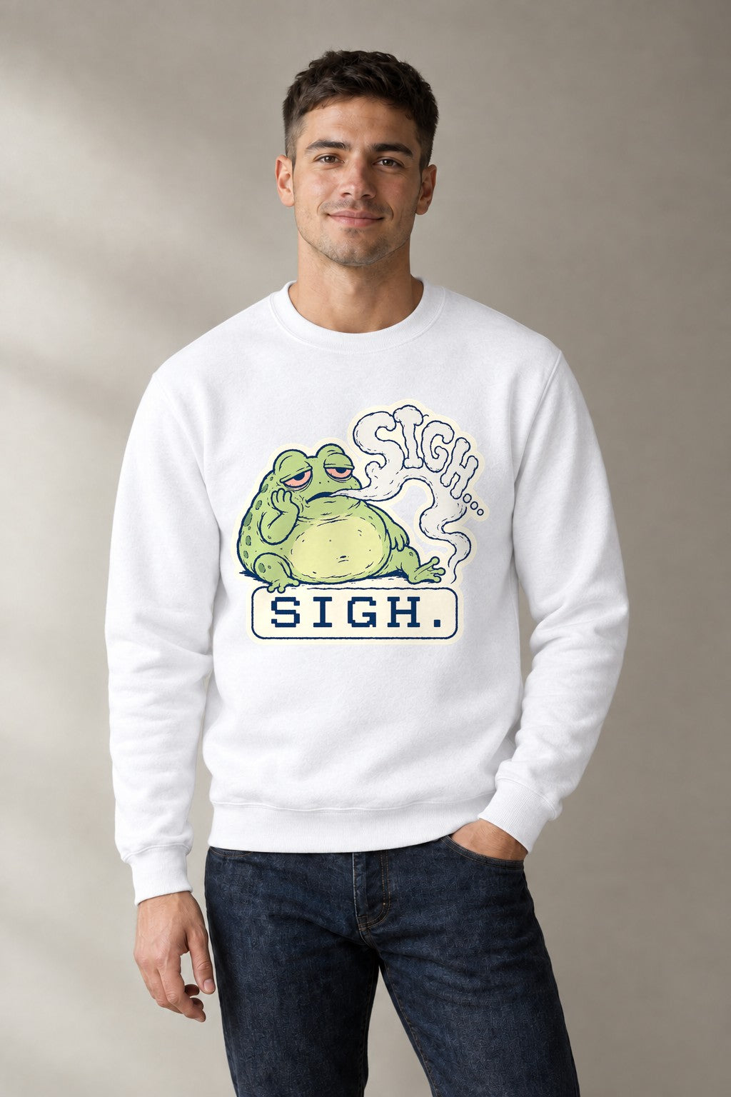 Sigh Frog - White