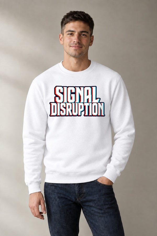 Signal Disruption Anaglyph - White