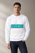 Silence Typography - White