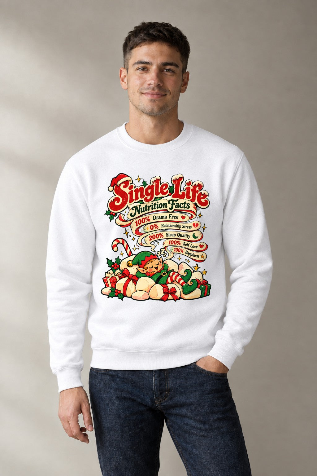 Single Life Nutrition Facts - White