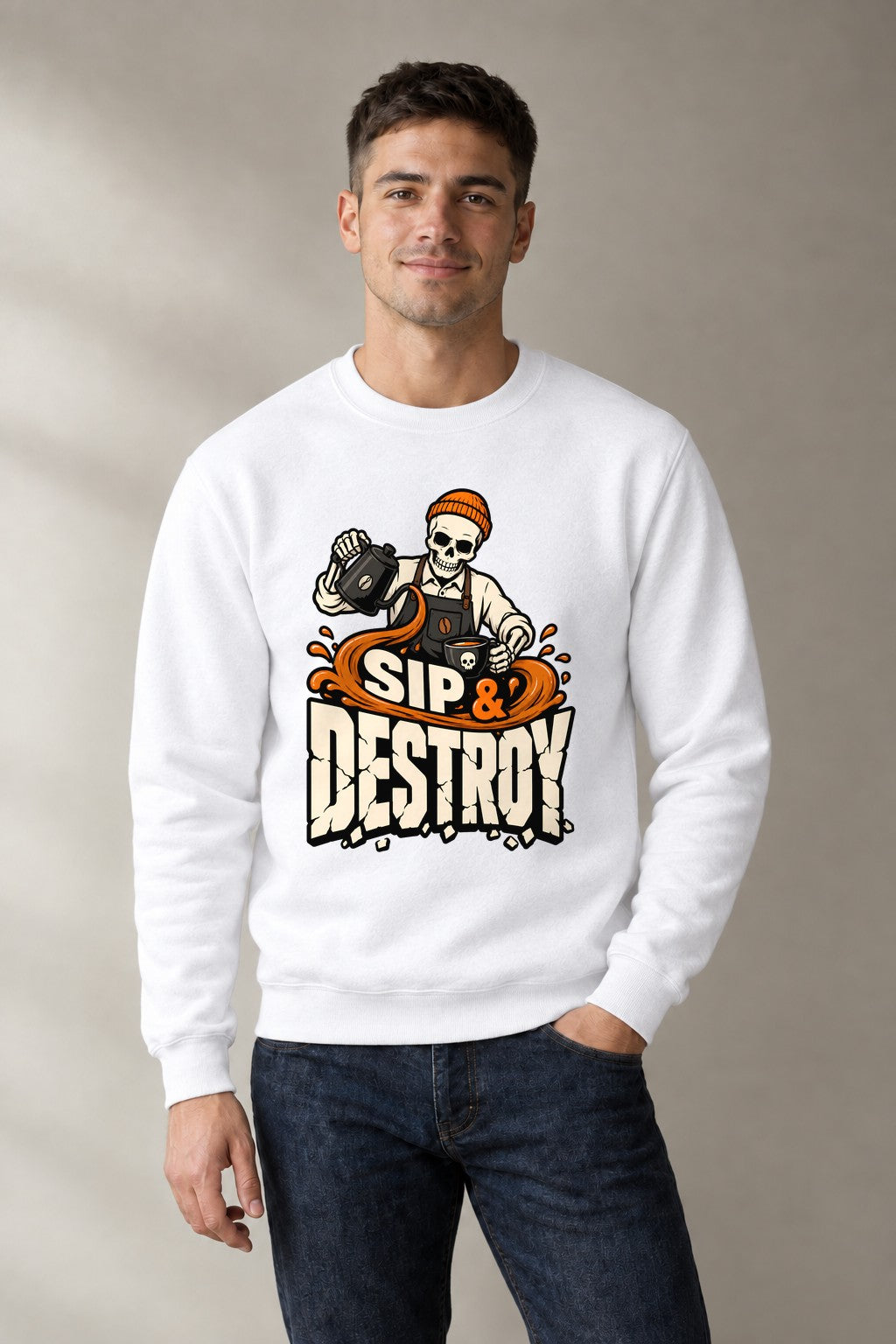 Sip & Destroy - White