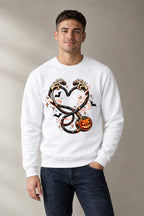 Skeleton Key Heart - White