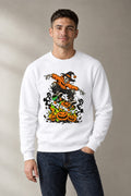 Skeleton Skater Pumpkin - White
