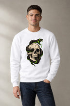 Skull and Serpent - White