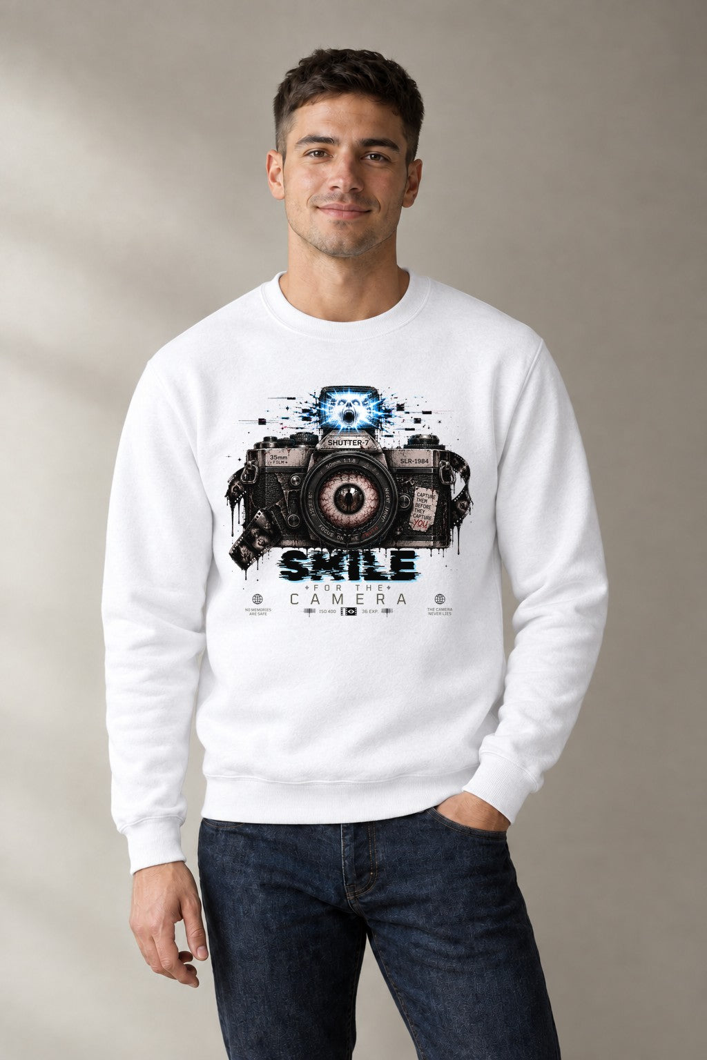 Smile For The Camera - White