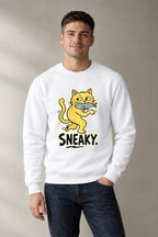 Sneaky Cat - White