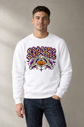Spooky Checkered Pumpkin - White