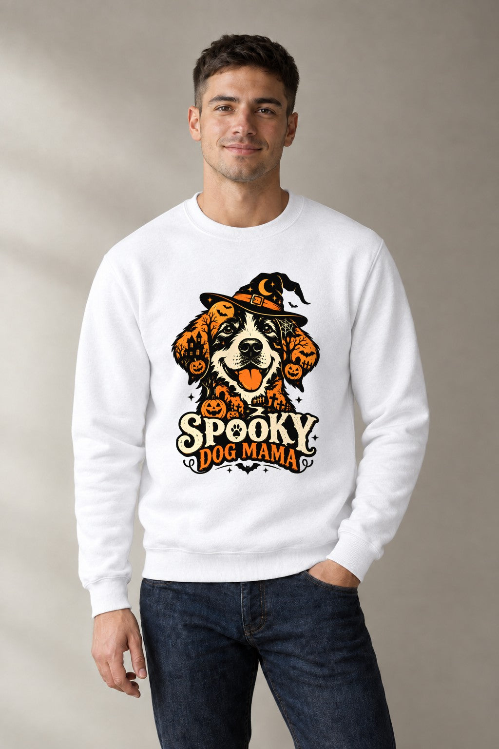 Spooky Dog Mama - White
