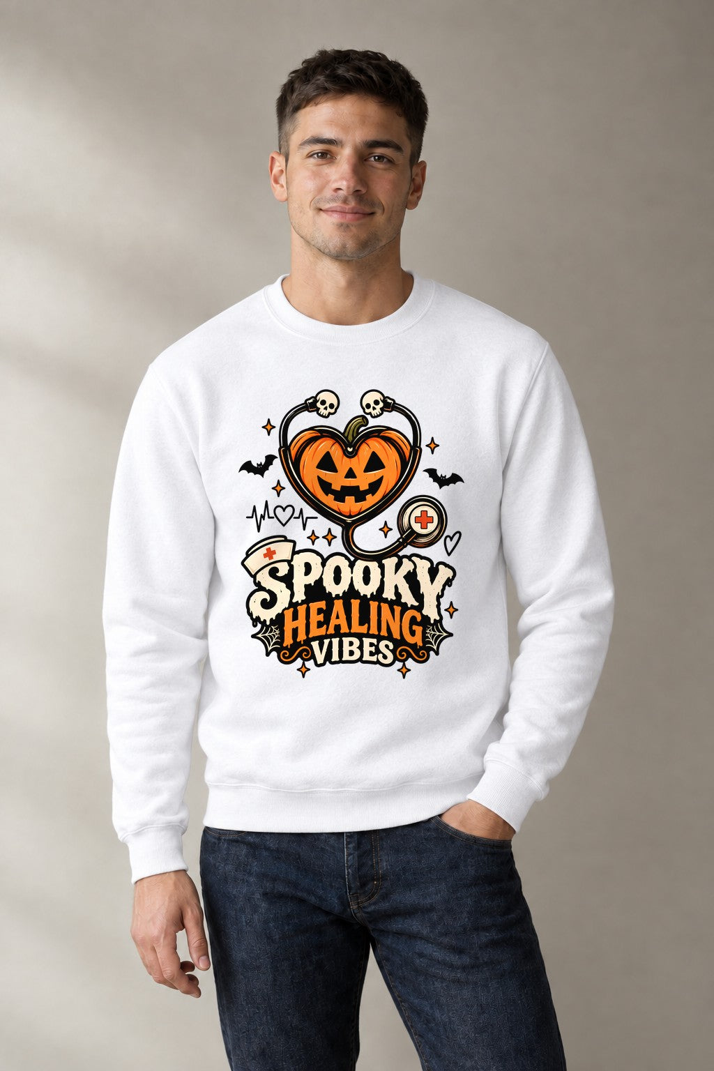 Spooky Healing Vibes - White