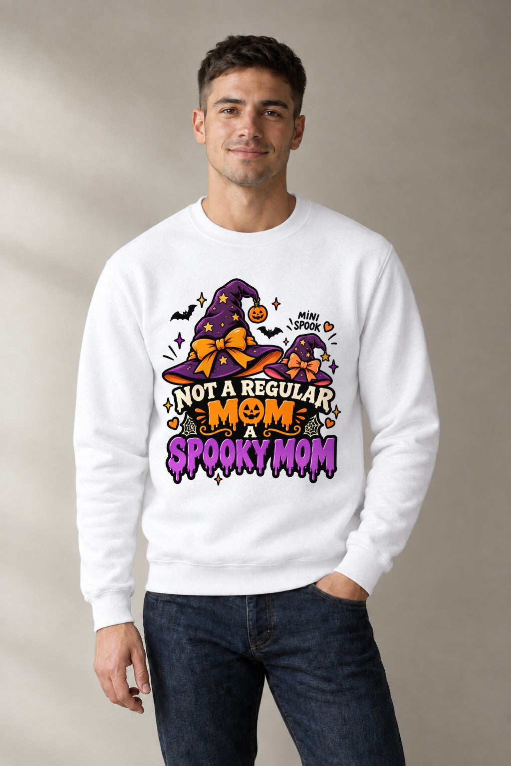 Spooky Mom Halloween - White