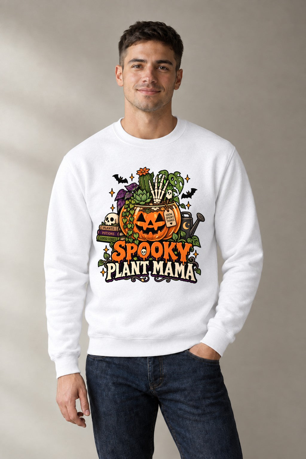 Spooky Plant Mama - White