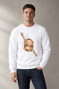 Swinging Monkey - White