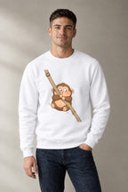 Swinging Monkey - White