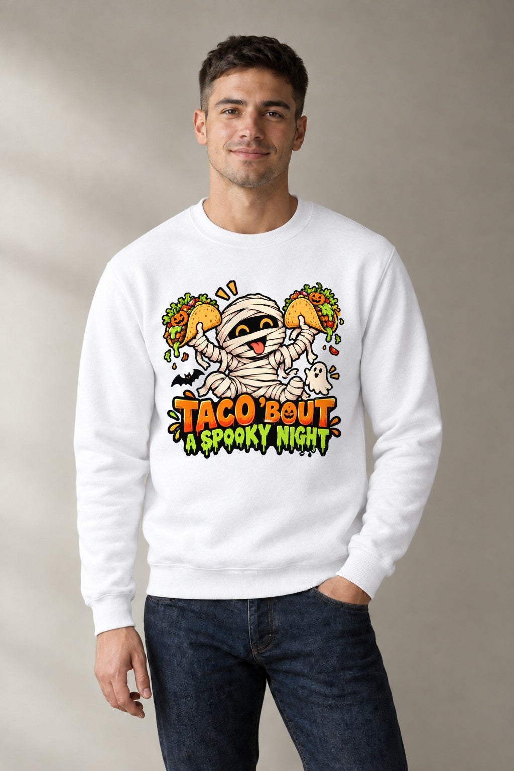Taco 'Bout Spooky Night - White