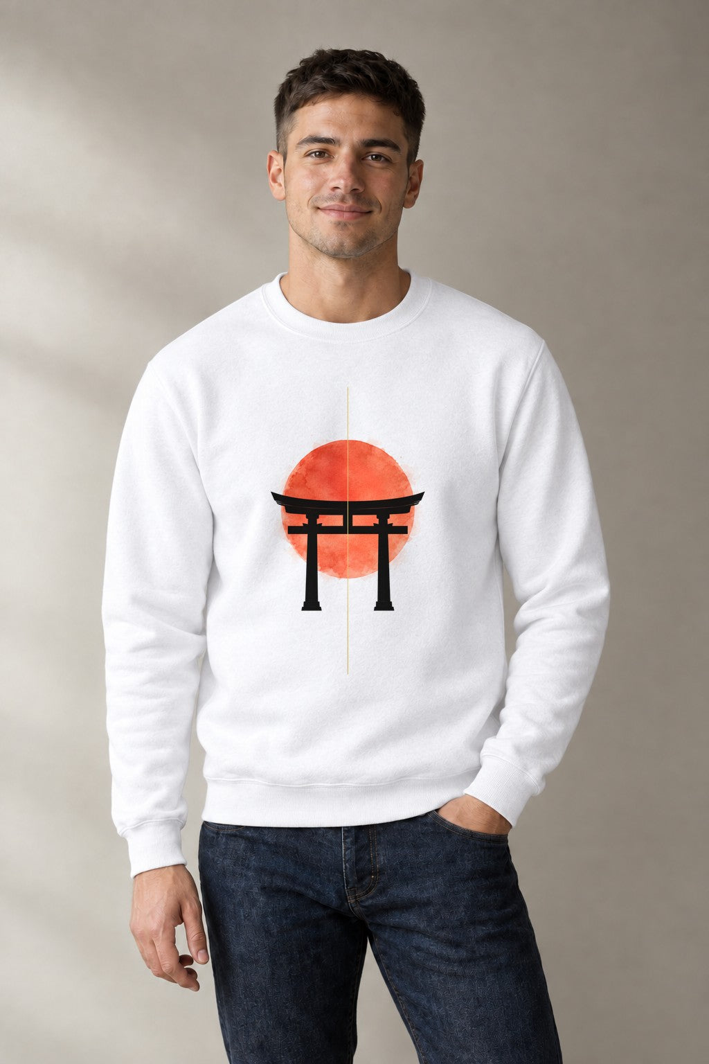 Torii Gate Sunrise - White