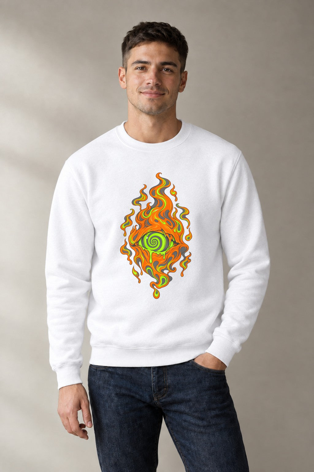 Toxic Flame Eye - White
